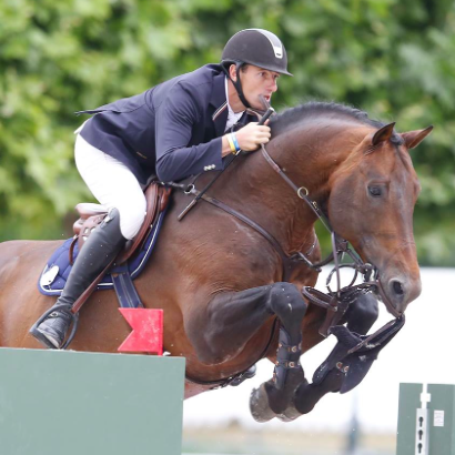 Congratulations to Gregory Wathelet (BEL) and his mount Conrad de Hus who managed a clear round at the Prix du Qatar despite this challenge!