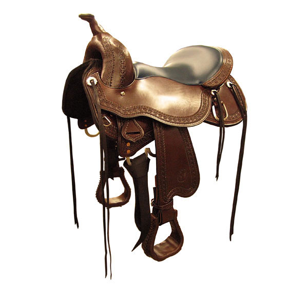 English Horse Professional Equine Synthetic Treeless Saddle Stirrups 
