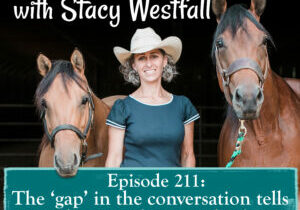 Episode 212_ The ‘gap’ in the conversation tells you what your horse is thinking.